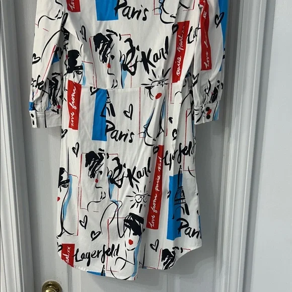Karl Lagerfeld Paris mini shirt dress size 8 - Picture 8 of 8
